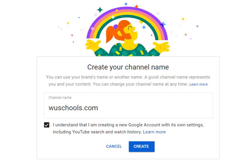 Start A Youtube Channel Create Channel Name